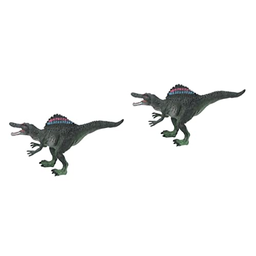 ibasenice 2 STK Stachelrücken-Drachen Hand Ornament Miniaturen Kinder dekor Spielzeuge Modelle simuliertes Dinosaurierspielzeug Dinosaurier-Modellspielzeug Schreibtisch Dekorationen Geschenk von ibasenice