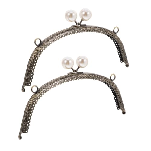 ibasenice 2 STÜCK Teiliges Purse Frame mit Klassischem Blumenmuster Ergonomischer Gebogener Taschenverschluss Komfortabler Handgriff für DIY Geldbörse und Handtaschenherstellung ibasenice 2 STÜCK Teiliges Purse Frame mit Klassischem Blumenmuster Ergonomischer Gebogener Taschenverschluss Komfortabler Handgriff für DIY Geldbörse und Handtaschenherstellung von ibasenice