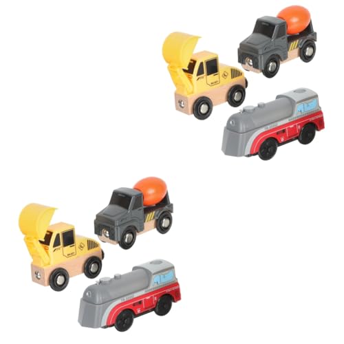 ibasenice 2 Sätze Baufahrzeug LKW-Spielzeug für Kinder kleine Spielzeugautos Spielzeuge Autos Spielzeug Lernspielzeug für Kinder Spielzeugauto aus Kunststoff Puzzle Modell Elektroauto von ibasenice