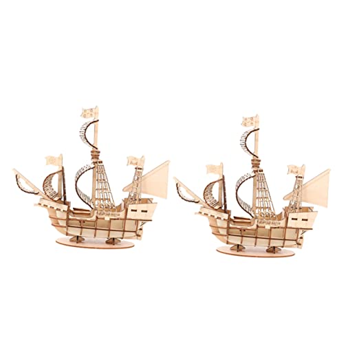 ibasenice 2 Sätze Bausteinspielzeug zusammenbauen Handwerkliches Baumodell Segelbootmodell Segelboot-Puzzle-Set Modelle rätsel Bauen Rätsel Bauen Holz Khaki ibasenice 2 Sätze Bausteinspielzeug zusammenbauen Handwerkliches Baumodell Segelbootmodell Segelboot-Puzzle-Set Modelle rätsel Bauen Rätsel Bauen Holz Khaki von ibasenice