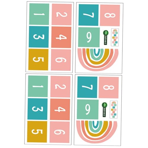 ibasenice 2 Sätze Bodenaufkleber Für Kinderspiele Fußabdruck-bodenaufkleber Mit Nummer Spielaufkleber Spiel Wandaufkleber Kreativer Gitter-bodenaufkleber Spiel Wandtattoo Wandtattoos PVC ibasenice 2 Sätze Bodenaufkleber Für Kinderspiele Fußabdruck-bodenaufkleber Mit Nummer Spielaufkleber Spiel Wandaufkleber Kreativer Gitter-bodenaufkleber Spiel Wandtattoo Wandtattoos PVC von ibasenice