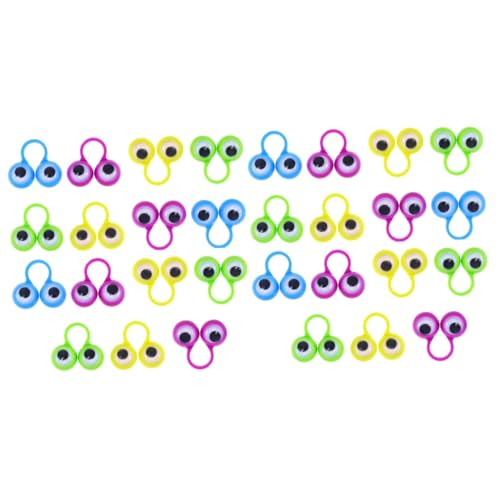 ibasenice 2 Sätze Brillenring Lustiges Fingerspielzeug Augäpfel Ringen Fingerpuppen Fingerspielzeug Für Finger Augen Lustiges Augapfelspielzeug Bildungsspielzeug Plastik 15 Stücke * 2 von ibasenice