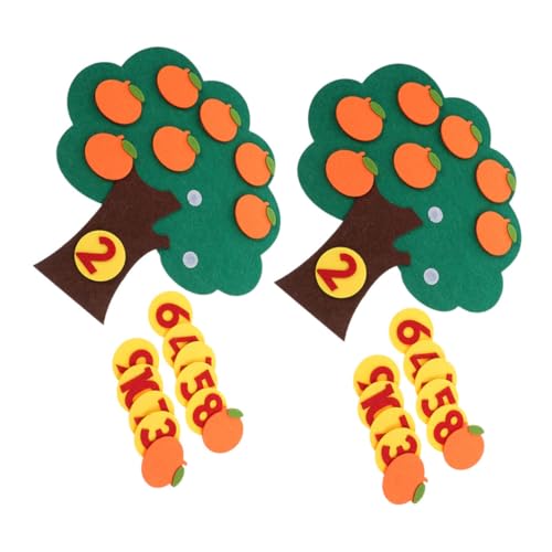 ibasenice 2 Sätze Filz Orangebaum Lernspielzeug für Kindergarten Zahlenverständnis Frühe Spiel Mathematische Lernhilfe mit Bunten Zahlen zum Zählen und Kombinieren ibasenice 2 Sätze Filz Orangebaum Lernspielzeug für Kindergarten Zahlenverständnis Frühe Spiel Mathematische Lernhilfe mit Bunten Zahlen zum Zählen und Kombinieren von ibasenice