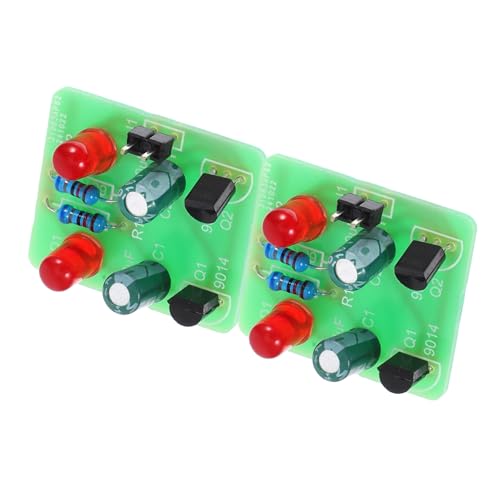 ibasenice 2 Sätze Lötübungsset mit LED Komponenten Elektronik DIY Kit für Anfänger Bistabiler Multioszillator Praktisches Löten Lernen für Schule und Forschung Experimente von ibasenice