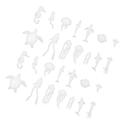 ibasenice Mini-epoxidguss- Miniaturfiguren-Set Mit Meeresmotiven 14 Stück Pro Set Für Bastelprojekte von ibasenice