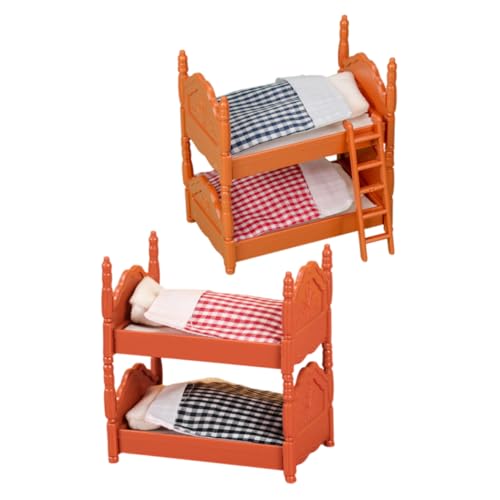 ibasenice Miniatur-etagenbett Für Puppenhaus 2 Sets Miniatur-möbelsets Für Fantasievolles Spielen ibasenice Miniatur-etagenbett Für Puppenhaus 2 Sets Miniatur-möbelsets Für Fantasievolles Spielen von ibasenice