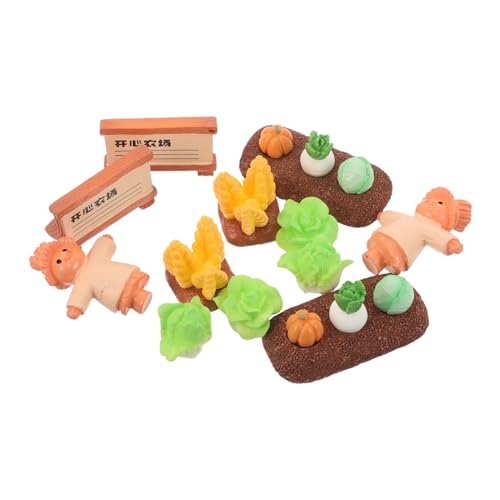 ibasenice 2 Sätze Miniatur Bauernhof Zubehör mit Realistischen Kürbis Radieschen und Figuren für Mikro Landschaftsdekoration Detailreiche Ländliche Szene Kompakt für Puppenhaus und Tischdeko ibasenice 2 Sätze Miniatur Bauernhof Zubehör mit Realistischen Kürbis Radieschen und Figuren für Mikro Landschaftsdekoration Detailreiche Ländliche Szene Kompakt für Puppenhaus und Tischdeko von ibasenice