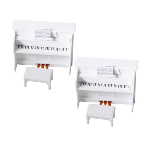 ibasenice 2 Sätze Miniatur Piano mit Bank Teiliges für Puppenhaus Mini Musikinstrumente Realistische Dekoration für Fotografie und Rollenspiele ibasenice 2 Sätze Miniatur Piano mit Bank Teiliges für Puppenhaus Mini Musikinstrumente Realistische Dekoration für Fotografie und Rollenspiele von ibasenice