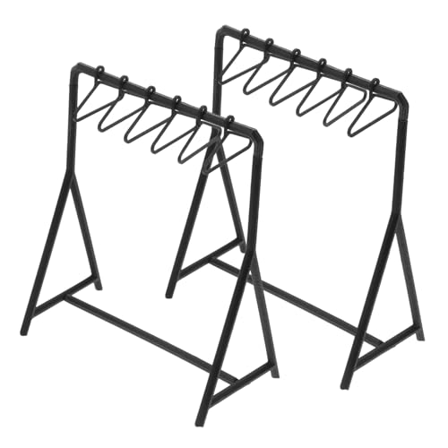 ibasenice 2 Sätze Miniatur Puppenkleiderständer mit Kleiderbügeln Mini Garderobenständer für Puppenkleidung Puppenhaus Möbel Zubehör zur Aufbewahrung und Dekoration ibasenice 2 Sätze Miniatur Puppenkleiderständer mit Kleiderbügeln Mini Garderobenständer für Puppenkleidung Puppenhaus Möbel Zubehör zur Aufbewahrung und Dekoration von ibasenice