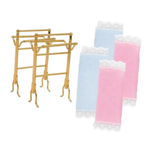 ibasenice 2 Sätze Miniaturer Handtuchständer Set für Puppenhaus Teiliges Badezimmer Zubehör Realistische Dekoration für Puppenhaus Szenen für Kreative Spiele und DIY Projekte ibasenice 2 Sätze Miniaturer Handtuchständer Set für Puppenhaus Teiliges Badezimmer Zubehör Realistische Dekoration für Puppenhaus Szenen für Kreative Spiele und DIY Projekte von ibasenice
