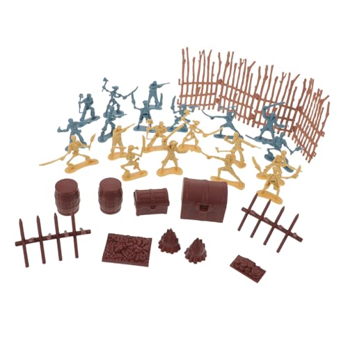 ibasenice 2 Sätze Piraten Soldaten Spielfiguren Kunststoff Armee Männer Actionfiguren mit Vielseitigem Zubehör für Geburtstagsfeier Partygeschenke Robustes Material Kompakt und Tragbar von ibasenice