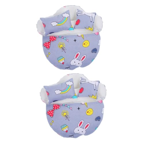 ibasenice Schlafsack 2 Sätze Puppenschlafsackbett Heimzubehör Wohnkultur Kompakter Schlafsack-Schlafsack Zarter Puppenschlafsack Zartes Puppendekor Ob11 Baby Plüschpuppen Polyester von ibasenice