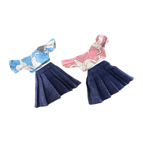 ibasenice 2 Sätze Teiliges Puppenkleidungsset mit Bunny Top und Jeansrock für Puppen Süßes Outfit für Zubehör für Geburtstagsfeiern und Kreative Spielmöglichkeiten ibasenice 2 Sätze Teiliges Puppenkleidungsset mit Bunny Top und Jeansrock für Puppen Süßes Outfit für Zubehör für Geburtstagsfeiern und Kreative Spielmöglichkeiten von ibasenice