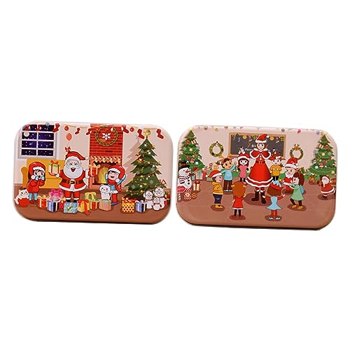 ibasenice 2 Sätze Weihnachts Holz Puzzle für Lernspielzeug Kreativität und Interaktion mit Bunten Weihnachtsmotiven und Pädagogischem Wert ibasenice 2 Sätze Weihnachts Holz Puzzle für Lernspielzeug Kreativität und Interaktion mit Bunten Weihnachtsmotiven und Pädagogischem Wert von ibasenice