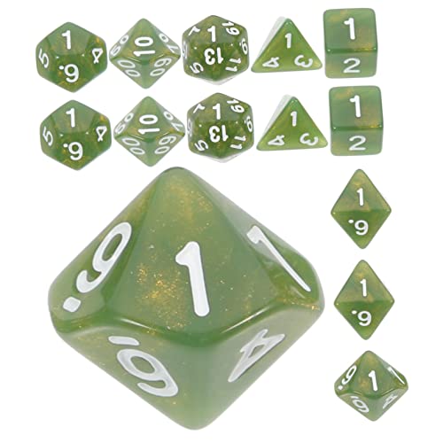 ibasenice RPG- Für – 14 Mehrseitige Hochwertiges Acryl Perfekt Für Partyspielwürfel Und Brettspielspielzeug von ibasenice