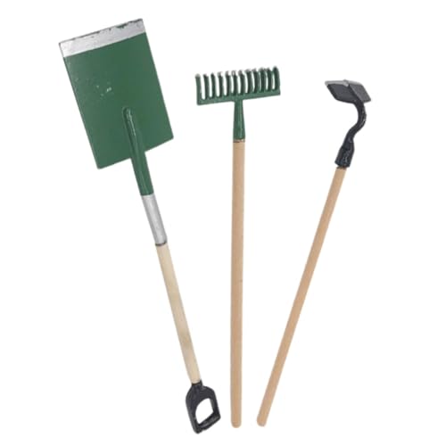 ibasenice 2 Sets Desktop Miniatur Mini Puppe Modell Kit Werkzeuge Mini Artikel Werkzeuge Desktop Zubehör Zarte Mini Farm Werkzeuge Legierung von ibasenice
