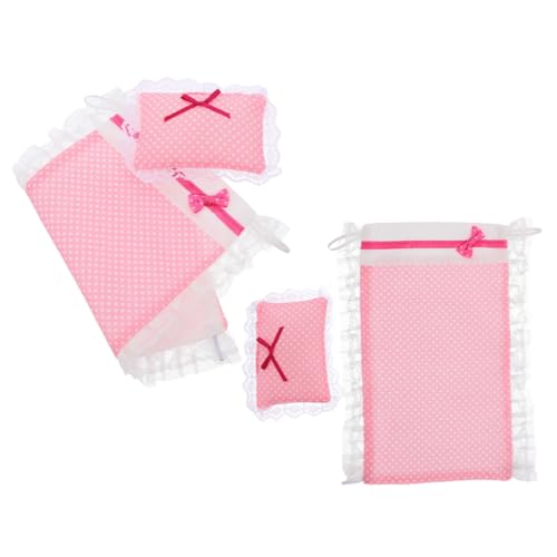 ibasenice Puppenhaus Bett Kissen Set Mini Bett Dekorationen Puppenhaus Bettwäsche Kit Puppen Bettwäsche Für Krippe ibasenice Puppenhaus Bett Kissen Set Mini Bett Dekorationen Puppenhaus Bettwäsche Kit Puppen Bettwäsche Für Krippe von ibasenice