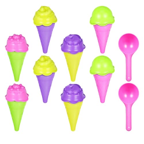 ibasenice 2 Sets Eiscreme-sandspielzeug, Bunte Kunststoffformen Und -schaufeln Für Strand- Und Sandkastenspiele, Realistische Stapelbare Kegel Für Rollenspiele Im Sommer Im Freien ibasenice 2 Sets Eiscreme-sandspielzeug, Bunte Kunststoffformen Und -schaufeln Für Strand- Und Sandkastenspiele, Realistische Stapelbare Kegel Für Rollenspiele Im Sommer Im Freien von ibasenice