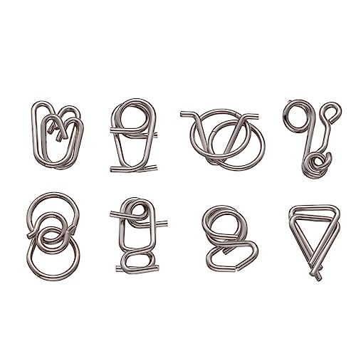 ibasenice 2 Sets Gehirn Puzzle Schnalle Puzzles Für Silber von ibasenice