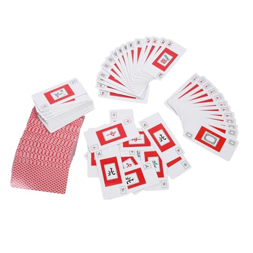 ibasenice 2 Sets Mahjong Poker Tragbares Mahjong Kartenset Reise Tischspiel Mahjong Karte Mahjong Kartenspiel PVC Mahjong Kartenspielzubehör Mahjong Karte Für Heimreisespiel Requisite ibasenice 2 Sets Mahjong Poker Tragbares Mahjong Kartenset Reise Tischspiel Mahjong Karte Mahjong Kartenspiel PVC Mahjong Kartenspielzubehör Mahjong Karte Für Heimreisespiel Requisite von ibasenice