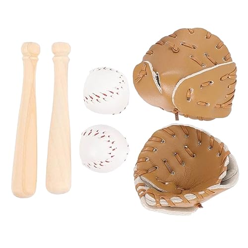 ibasenice Mini-Baseball-Set Spielzeug-Set Schläger Und Handschuhe Für Jungen Und Mädchen Baseball-Set Für Jungen Und Mädchen Zubehör Für Rollenspiele Für Kinder von ibasenice