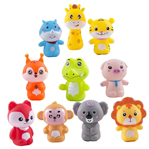 ibasenice Fingerpuppen-spielzeugtiere 2 Sets Handpuppen Weich Und Für Kinderpartys Geschichtenerzählen Rollenspiele von ibasenice