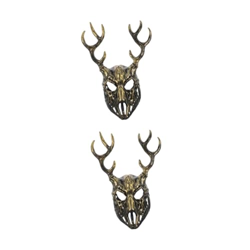 ibasenice 2 Stück Abnehmbare Horngeweih Maske Renaissance Cosplay Requisit für Theater Kostüm Zubehör für Vielseitige Verwendungen von ibasenice