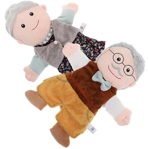 ibasenice 2 Stück Charakter-handpuppe Marionette Basteln Für Rattenpuppe Fingerpuppen Fingerspielzeug Sockenpuppen Handpuppen Für Babys Hände Hundepuppe Zappeln Baumwolle von ibasenice