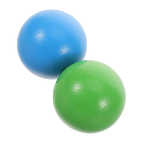 ibasenice 2 Stück Croquet Holzball Runde Holzspielbälle für Familie Glatte Oberfläche Sicher und Vielseitig für Garten Outdoor Spiele und Pausen im Freien von ibasenice