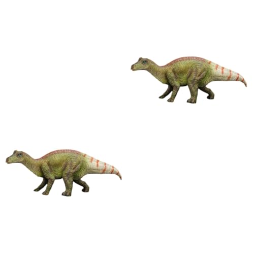 ibasenice 2 Stück Dinosauriermodell zum Basteln Skelett Dekorationen Party-Dinosaurier-Modelle anschauliche Dinosauriermodelle Desktop-Dinosaurier- Vinyl von ibasenice