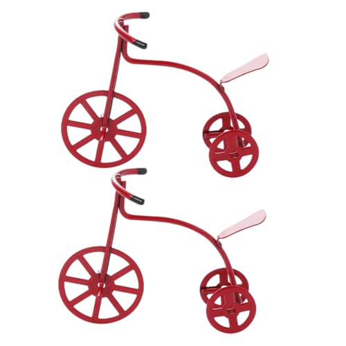 ibasenice 2 Stück Dreirad Modell aus Metall für Puppenhaus Dekoration Handgefertigtes Mini Fahrrad Zubehör für Mini und Puppensammlungen ibasenice 2 Stück Dreirad Modell aus Metall für Puppenhaus Dekoration Handgefertigtes Mini Fahrrad Zubehör für Mini und Puppensammlungen von ibasenice