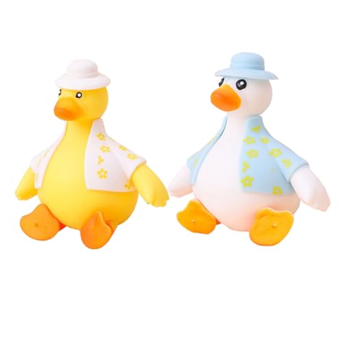 ibasenice 2stücke Squeeze Spielzeug Kawaii Enten Für Stressabbau Und Dekoration Für Leuchtende Farben Und Handliche Perfektes Für Schule Und Büro von ibasenice