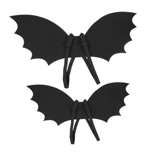 ibasenice 2 Stück Fledermausflügel flügel Halloween zubehör Halloween Accessoires tierkostüme für Halloween-Requisiten für Halloween-Kostüm für Eva Black von ibasenice