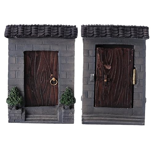 ibasenice 2 Stück Garten Dekorative Tür DIY Dollhouse Miniaturschmuck Mini - Dekorationen Für Zuhause Miniatur-türschmuck Bastelset Basteln Mini-innenhof-schmuck Mini-heimschmuck Harz ibasenice 2 Stück Garten Dekorative Tür DIY Dollhouse Miniaturschmuck Mini - Dekorationen Für Zuhause Miniatur-türschmuck Bastelset Basteln Mini-innenhof-schmuck Mini-heimschmuck Harz von ibasenice