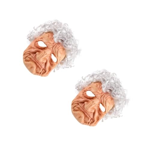 ibasenice 2 Stück Halloween Alte Frau Maske mit Lockenhaar Realistische Vollkopfmaske für Männer Kostüm Party Bühnenauftritt und Cosplay Requisiten Spaßige Verkleidung ibasenice 2 Stück Halloween Alte Frau Maske mit Lockenhaar Realistische Vollkopfmaske für Männer Kostüm Party Bühnenauftritt und Cosplay Requisiten Spaßige Verkleidung von ibasenice