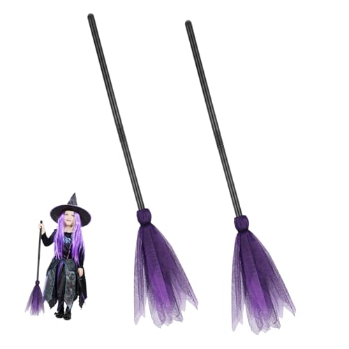 ibasenice Halloween Hexenbesen Kostü Dekorationsrequisiten Für Farbige Netzbesen Für Halloween Cosplay Und Karneval Ideales Zubehör Für Die Maskerade Und Halloween Feiern von ibasenice