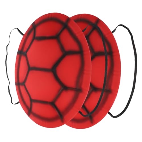 ibasenice 2 Stück Halloween-Kostüm-Requisiten Schildkrötenpanzer-Cosplay Schildkröte Cosplay Requisiten Halloween-Schildkrötenpanzer-Kostüm verkleiden Eva rot von ibasenice