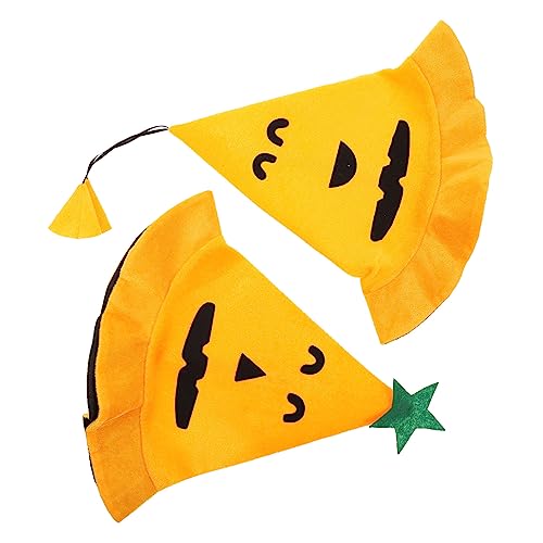 ibasenice 2 Stück Halloween Party Teiliges Kürbis Hut aus Hochwertigem Material Langlebig und Leicht für Kostüm Bühnenauftritt Cosplay und Dekoration zu Halloween von ibasenice