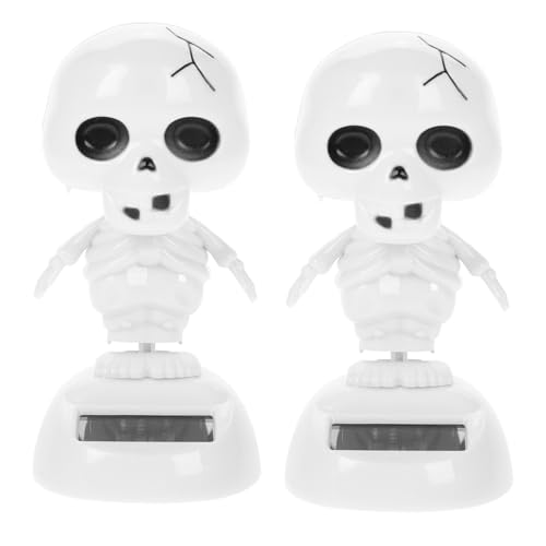 ibasenice 2 Stück Halloween Solar Wackelkopf Deko Solarbetriebenes Auto und Zimmer Dekoration Kunststoff Skelett Figur für Halloween Party Kreative Gruselige Tanzende für Armaturenbrett und ibasenice 2 Stück Halloween Solar Wackelkopf Deko Solarbetriebenes Auto und Zimmer Dekoration Kunststoff Skelett Figur für Halloween Party Kreative Gruselige Tanzende für Armaturenbrett und von ibasenice