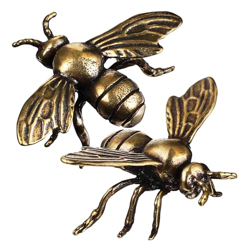 ibasenice 2 Stück Handgefertigte Messing Bienenfiguren Robuste Ornamente für Heimdekoration Schreibtisch Deko und Geschenkideen für Imker und Freunde ibasenice 2 Stück Handgefertigte Messing Bienenfiguren Robuste Ornamente für Heimdekoration Schreibtisch Deko und Geschenkideen für Imker und Freunde von ibasenice