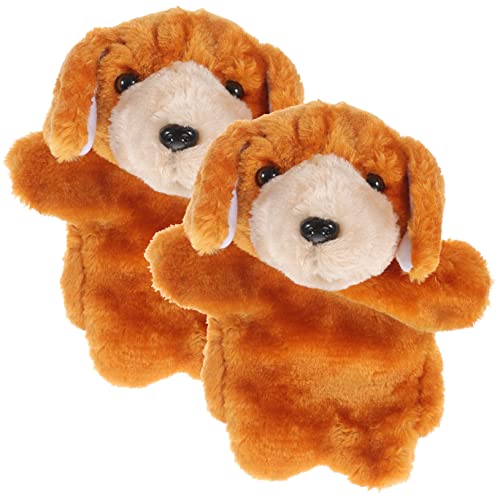 ibasenice 2 Stück Handpuppe Früherziehungsspielzeug Kleines Hundespielzeug Die Marionettenpuppen Babypuppenspielzeug Kinderspielzeug Welpenspielzeug Gefüllte Handpuppe Handpuppe von ibasenice