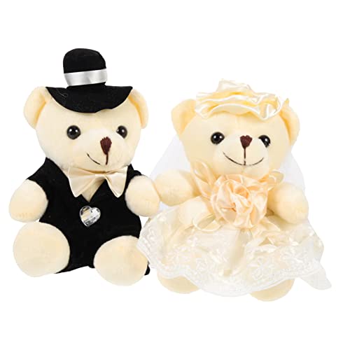 ibasenice 2 Stück Hochzeitsbärenpuppe Plüsch riesiger Bär ausgestopft Figuren Babybär Hochzeitsgeschenk Kuscheltier Hochzeitsdekorationen Bärenverzierung jäten Puppe Baumwolle Weiß ibasenice 2 Stück Hochzeitsbärenpuppe Plüsch riesiger Bär ausgestopft Figuren Babybär Hochzeitsgeschenk Kuscheltier Hochzeitsdekorationen Bärenverzierung jäten Puppe Baumwolle Weiß von ibasenice