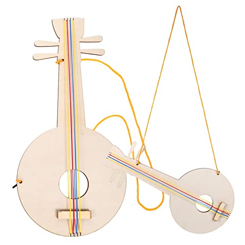 ibasenice Holzgitarrenspielzeug Für Kinder Holzgitarre Graffiti-malerei Unfertiges Gitarrenspielzeug Für Kinder Und Erwachsene von ibasenice