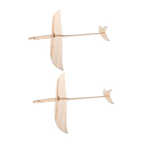 ibasenice 2stücke Holz-Glider Flugzeug Spielzeug Hand-Start Modell Für Ab Jahren Unbehandeltes Holz Für Kreatives Gestalten Und Basteln Spaß Für Draußen von ibasenice