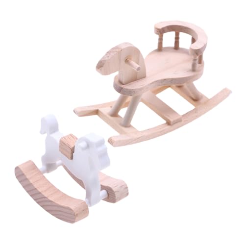 ibasenice 2 Stück Holzpferdmodell Puppenhaus-Miniaturen Schaukelpferd-Statue winziges Möbelmodell hölzerne Pferdehandwerksstatue unvollendetes Schaukelpferd Schaukelpferd-Skulptur ibasenice 2 Stück Holzpferdmodell Puppenhaus-Miniaturen Schaukelpferd-Statue winziges Möbelmodell hölzerne Pferdehandwerksstatue unvollendetes Schaukelpferd Schaukelpferd-Skulptur von ibasenice