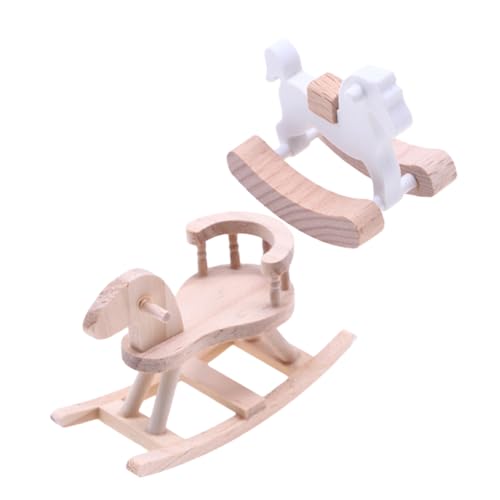 ibasenice 2 Stück Holzpferdmodell Schaukelpferd-Statue Weihnachtsschaukelpferd Pferdesornamente Puppenhaus-miniaturen Schaukelpferd Szenenzubehör Mini-holzpferd DIY Holzpferd ibasenice 2 Stück Holzpferdmodell Schaukelpferd-Statue Weihnachtsschaukelpferd Pferdesornamente Puppenhaus-miniaturen Schaukelpferd Szenenzubehör Mini-holzpferd DIY Holzpferd von ibasenice