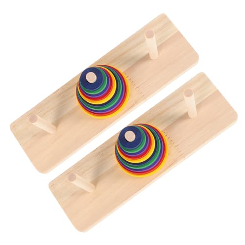 ibasenice 2 Stück Holzspielzeug Erwachsene Farbige Intelligente Turm von Hanoi Puzzle aus Holz Sicheres Denkspiel zur Kreativitätsförderung und Entspannung Geeignet für Familien und DIY ibasenice 2 Stück Holzspielzeug Erwachsene Farbige Intelligente Turm von Hanoi Puzzle aus Holz Sicheres Denkspiel zur Kreativitätsförderung und Entspannung Geeignet für Familien und DIY von ibasenice