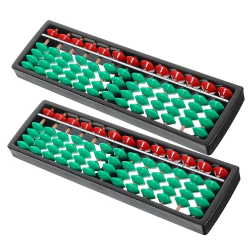 ibasenice 2 Stück Retro Abacus für Kinder 13 Perlen Kunststoff Lernspielzeug für Mathematik Chinesisches Zählwerkzeug für Schule und Zuhause ibasenice 2 Stück Retro Abacus für Kinder 13 Perlen Kunststoff Lernspielzeug für Mathematik Chinesisches Zählwerkzeug für Schule und Zuhause von ibasenice