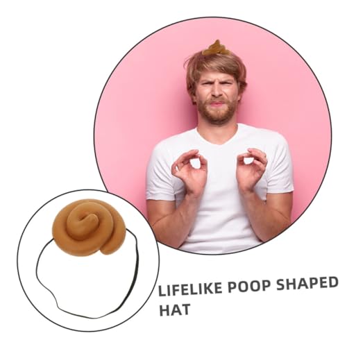 ibasenice 2 Stück Lustiger Realistischer Poop Hut für Erwachsene und Witziges Party Accessoire Bequem Wiederverwendbar für Pranks Cosplay und Festliche Events von ibasenice