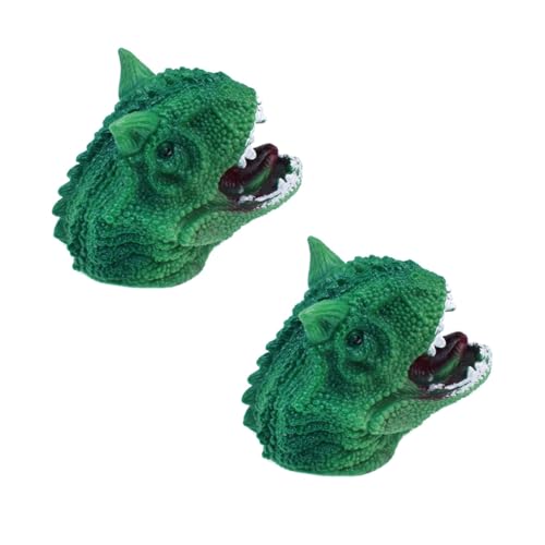 ibasenice 2 Stück Marionetten interaktives Interactive Toys Kreatives fingerpuppen-Set Strapazierfähiges Fingerspielzeug Puppen Lernspielzeug Green von ibasenice